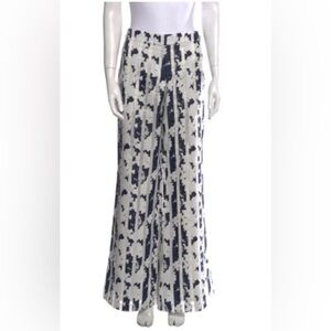 ALEXIS floral print wide leg pants